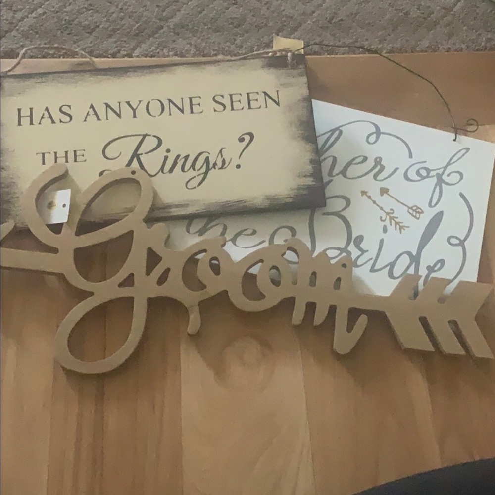 Wedding signs